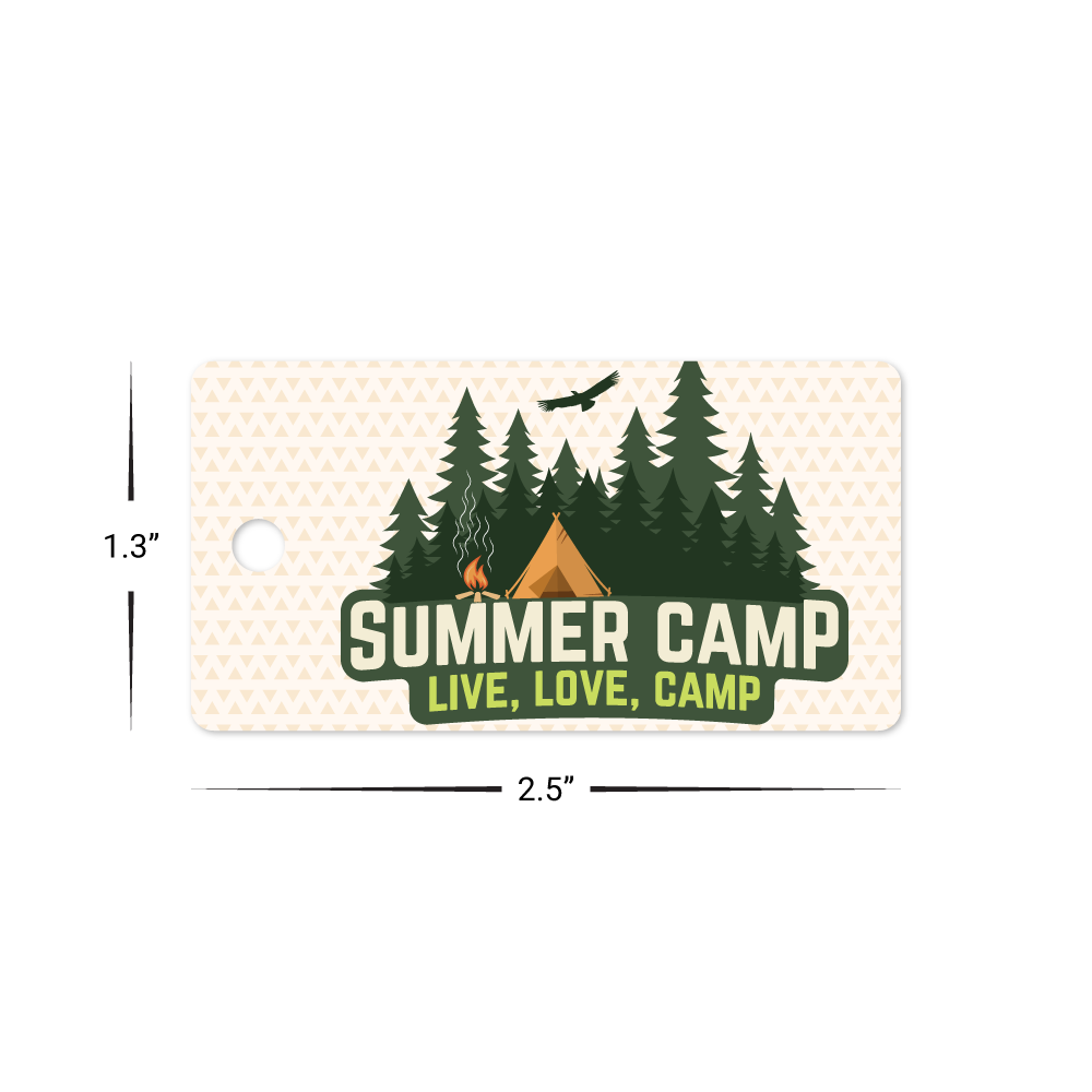 Custom Plastic 2.5" x 1.3" Key Tags