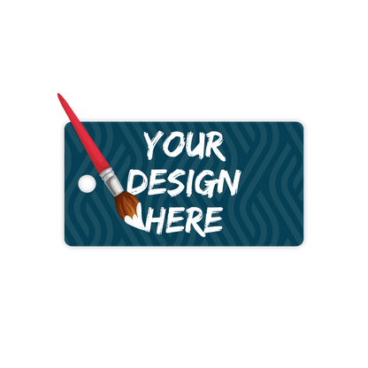 Custom Plastic 2.5" x 1.3" Key Tags