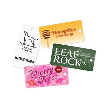 Custom Plastic 3" x 1.5" Key Tags
