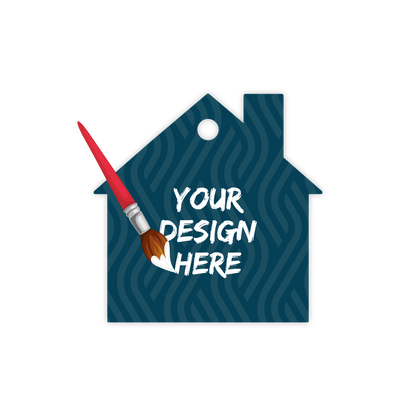 Custom Plastic 2" x 2" House Key Tags