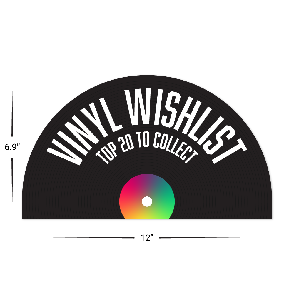 Custom Plastic 6.9" x 12" Half Circle Menu