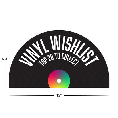 Custom Plastic 6.9" x 12" Half Circle Menu