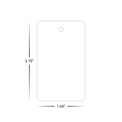 Custom Plastic 2.75" x 1.625" Key Tags