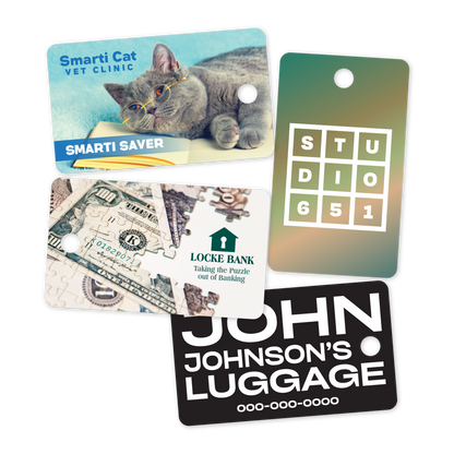 Custom Plastic 2.75" x 1.625" Large Hole Key Tags