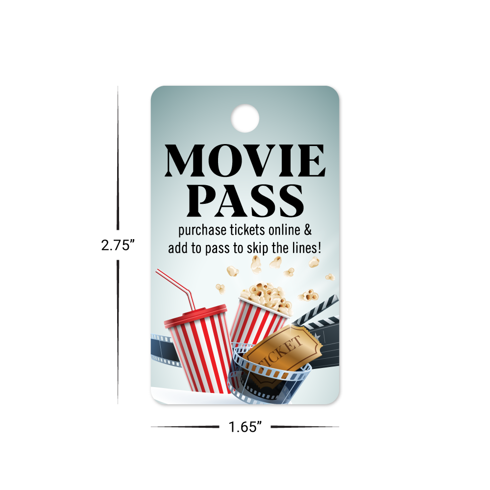 Custom Plastic 2.75" x 1.625" Large Hole Key Tags