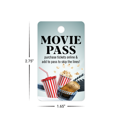 Custom Plastic 2.75" x 1.625" Large Hole Key Tags