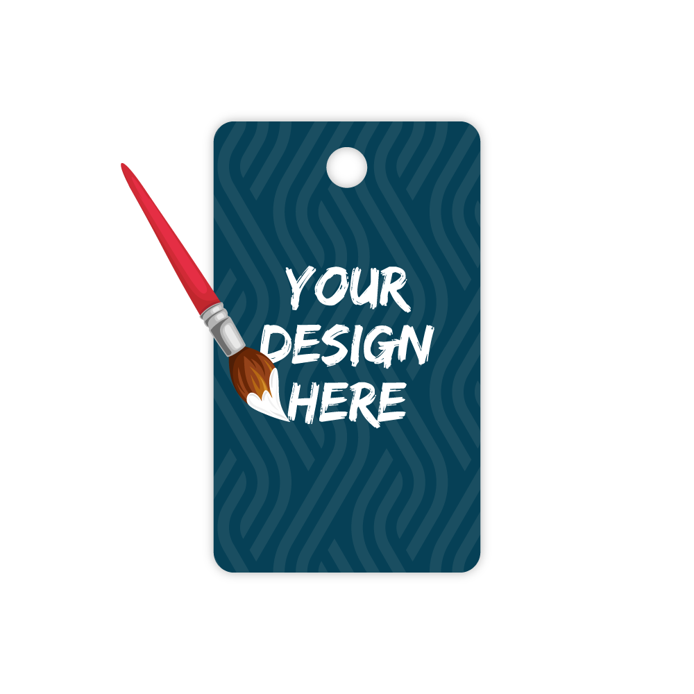 Custom Plastic 2.75" x 1.625" Large Hole Key Tags