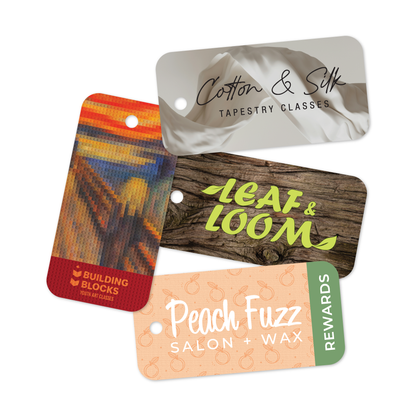 Custom Plastic 3" x 1.5" Large Key Tags