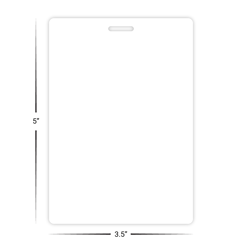 Custom Plastic 3.5" x 5" Large Cards