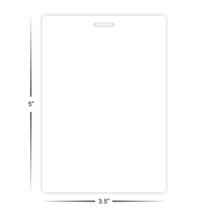 Custom Plastic 3.5" x 5" Large Cards