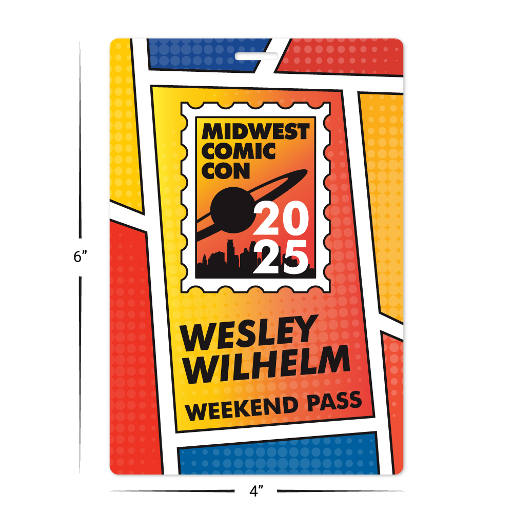 Custom Plastic 4.125" x 6.125" Large Badges