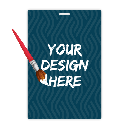 Custom Plastic 4.125" x 6.125" Large Badges