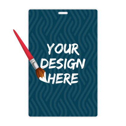 Custom Plastic 4.5" x 7" Large Vertical Luggage Tags