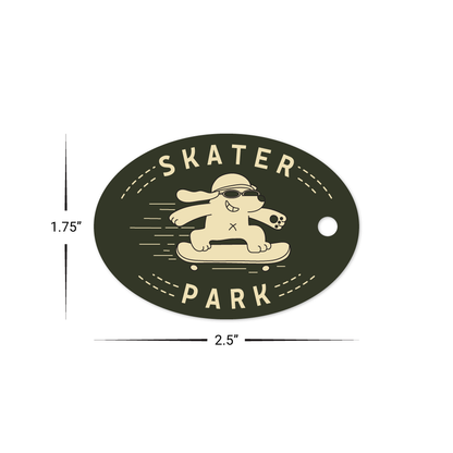 Custom Plastic 2.5" x 1.75" Oval Key Tags