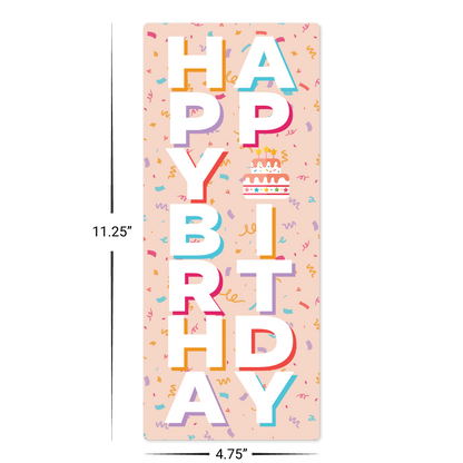 Custom Plastic 4.75" x 11.25" Long Signage