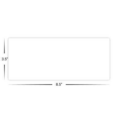 Custom Plastic 3.5" x 8.5" Pointed Corner Menus