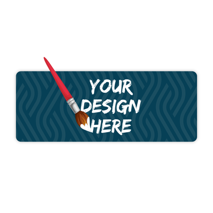 Custom Plastic 3.5" x 9" Rounded Corners Menu