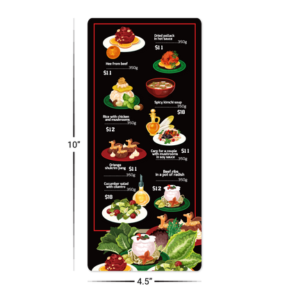 Custom Long Card - 4.5" x 10" Shape