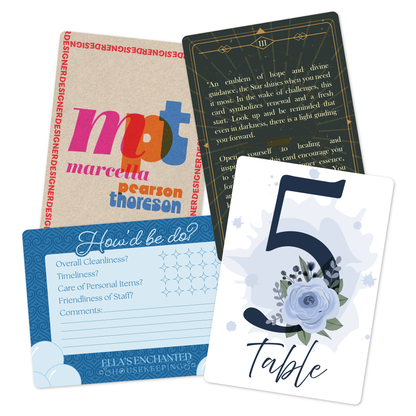 Custom Plastic 3.375" x 4.875" Large Rectangle Cards