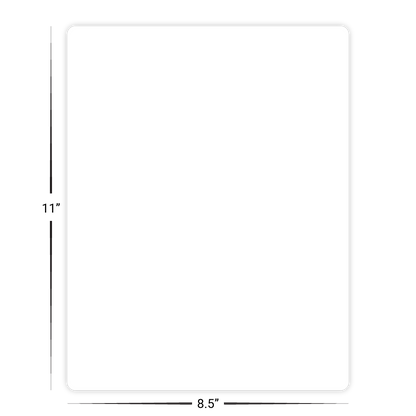 Custom Menu/Signage - 8.5" x 11" Shape