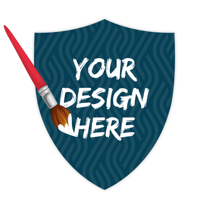 Custom Plastic 3.3" x 4" Shield Shape Cards