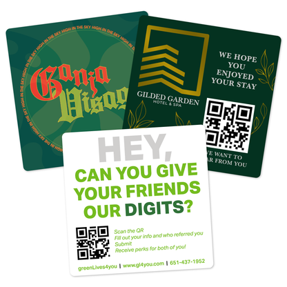 Custom Plastic 4" x 4" Square Cards