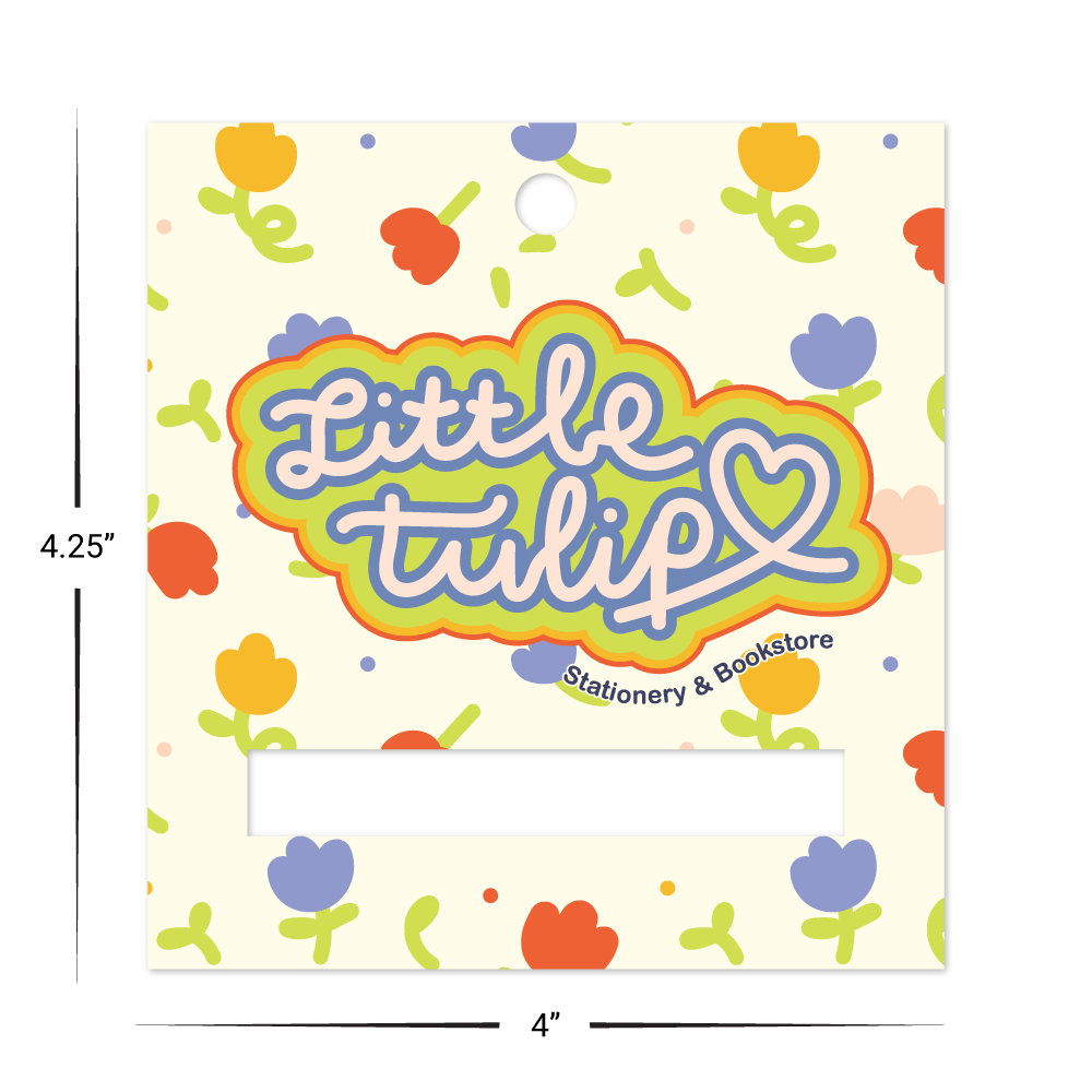 Custom Plastic 4" x 4.25" Large Slot and Hole Tags