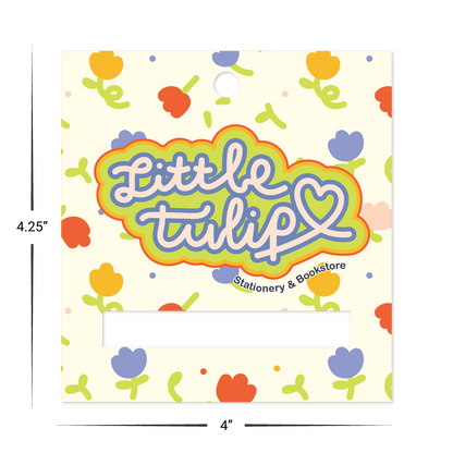 Custom Plastic 4" x 4.25" Large Slot and Hole Tags