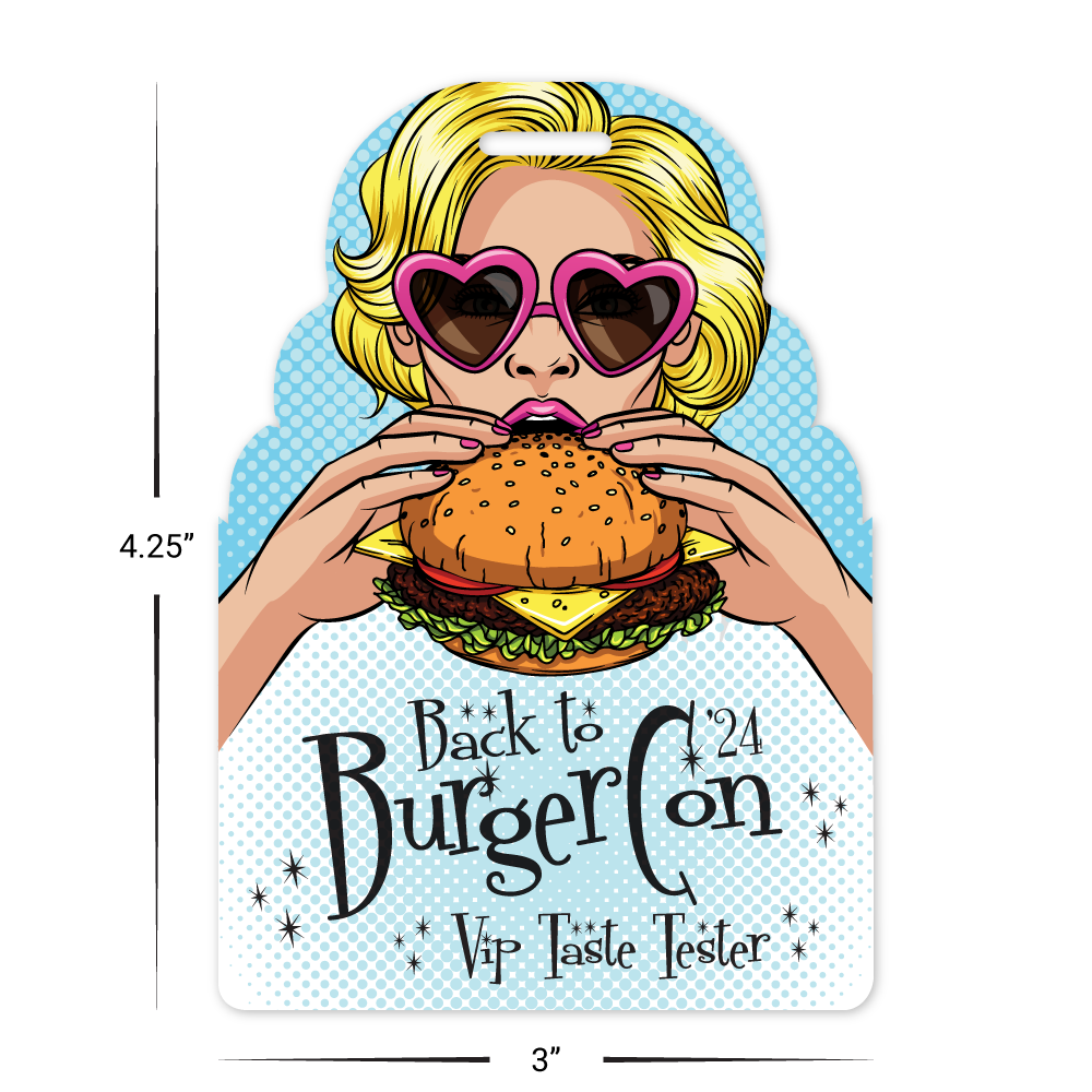 Custom Plastic 3" x 4.25" Large Rounded Top Badges