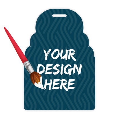 Custom Plastic 3" x 4.25" Large Rounded Top Badges
