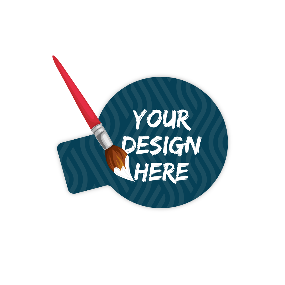 Custom Plastic 2.6" x 2" Lightbulb Shape Cards