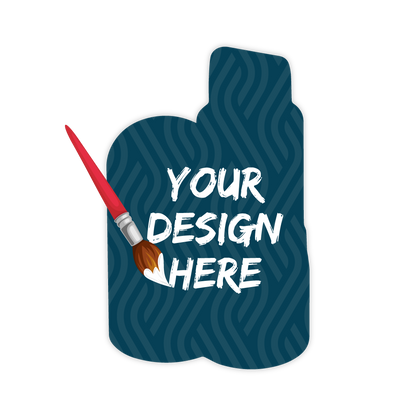 Custom Plastic 3.375" x 2.125" Lipstick Case Shape Cards
