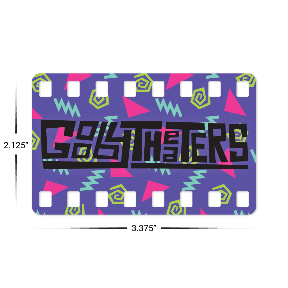 Custom Plastic 3.375" x 2.125" Film Strip Cards