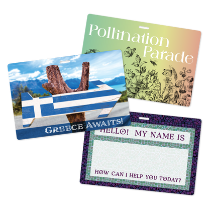 Custom Plastic 4" x 6" Horizontal Badges