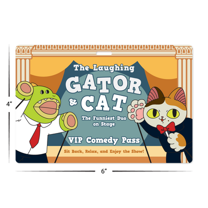 Custom Plastic 4" x 6" Horizontal Badges