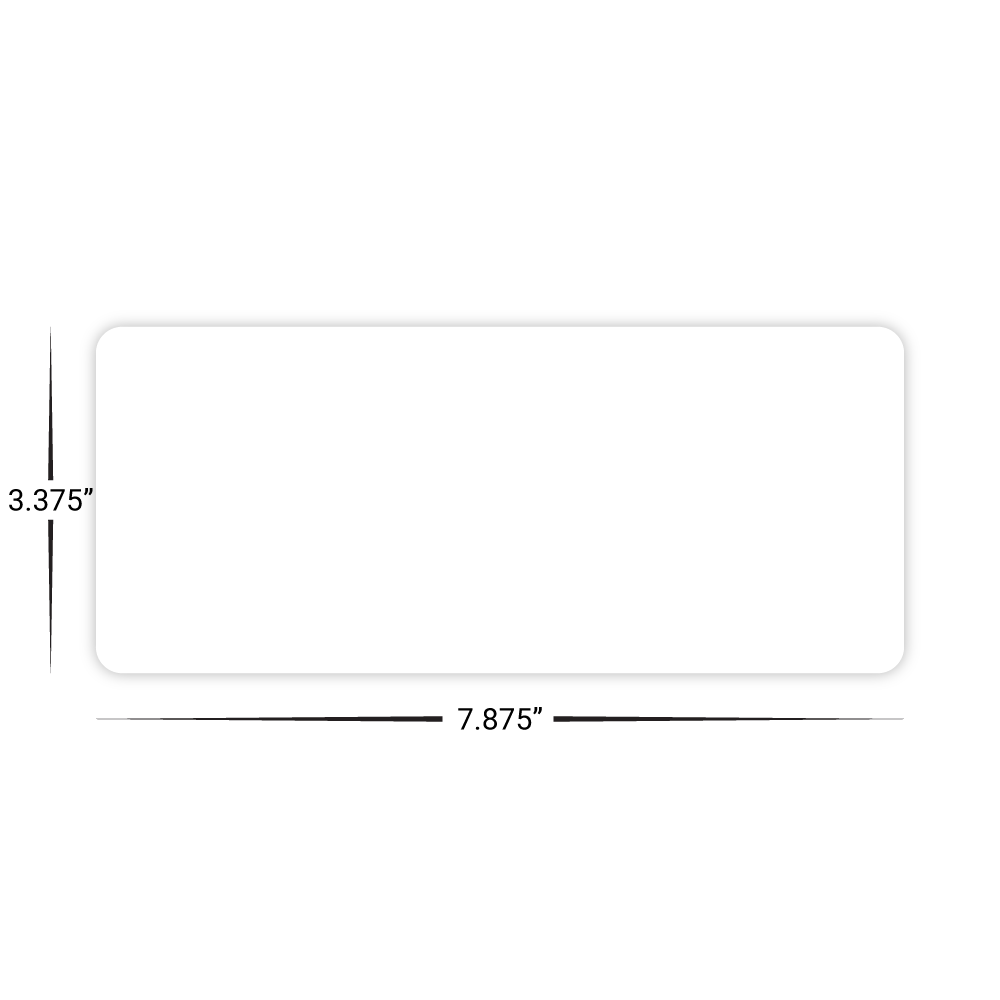 Custom Long Card - 7.875" x 3.375" Shape