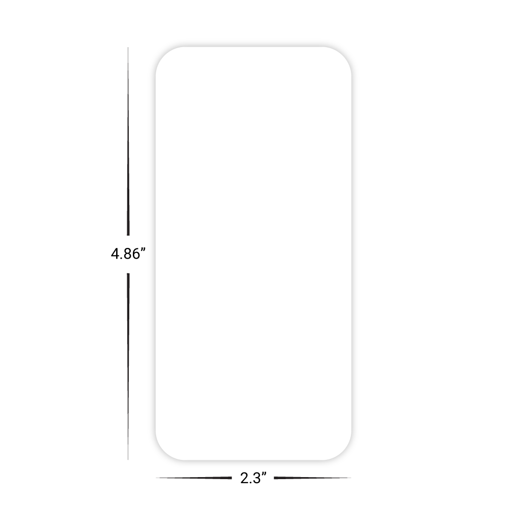 Custom Plastic 2.3" x 4.86" Cards