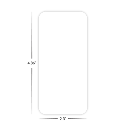 Custom Plastic 2.3" x 4.86" Cards