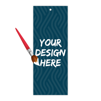 Custom Plastic 11" x 4.25" Long Hanging Signage