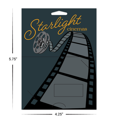 Custom Paper Hanging Gift Card Holder with Offset Window