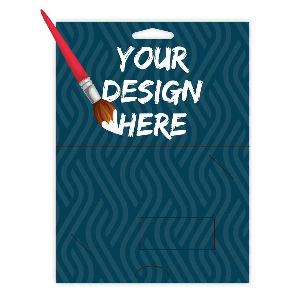 Custom Paper Hanging Gift Card Holder with Offset Window