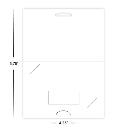 Custom Paper Hanging Gift Card Holder with Window