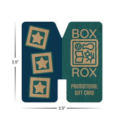 Custom Plastic 2.5" x 2.5" M Shape Cards