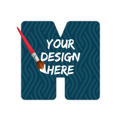Custom Plastic 2.5" x 2.5" M Shape Cards