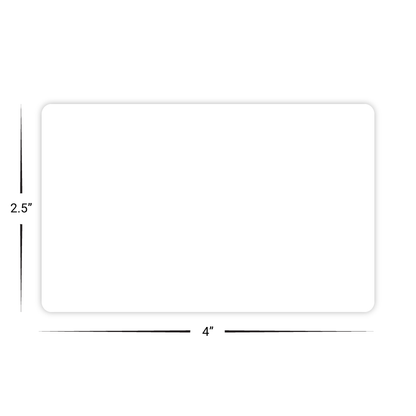 Custom Plastic 4" x 2.5" Cards