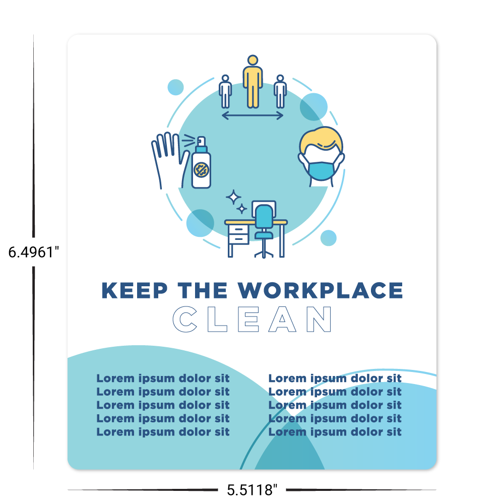 Custom Plastic 5.5118" x 6.4961" Large Rectangle Cards