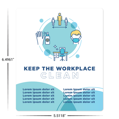 Custom Plastic 5.5118" x 6.4961" Large Rectangle Cards