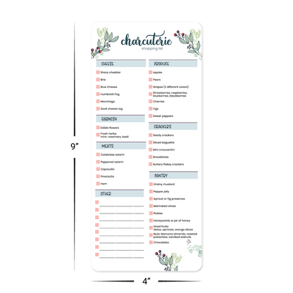 Custom Plastic 4" x 9" Long Menus