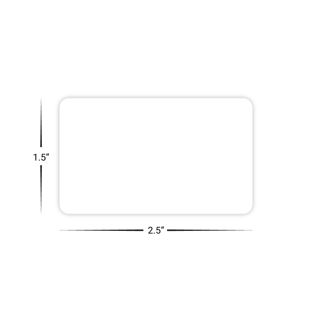 Custom Plastic 2.5" x 1.5" Mini Business Cards