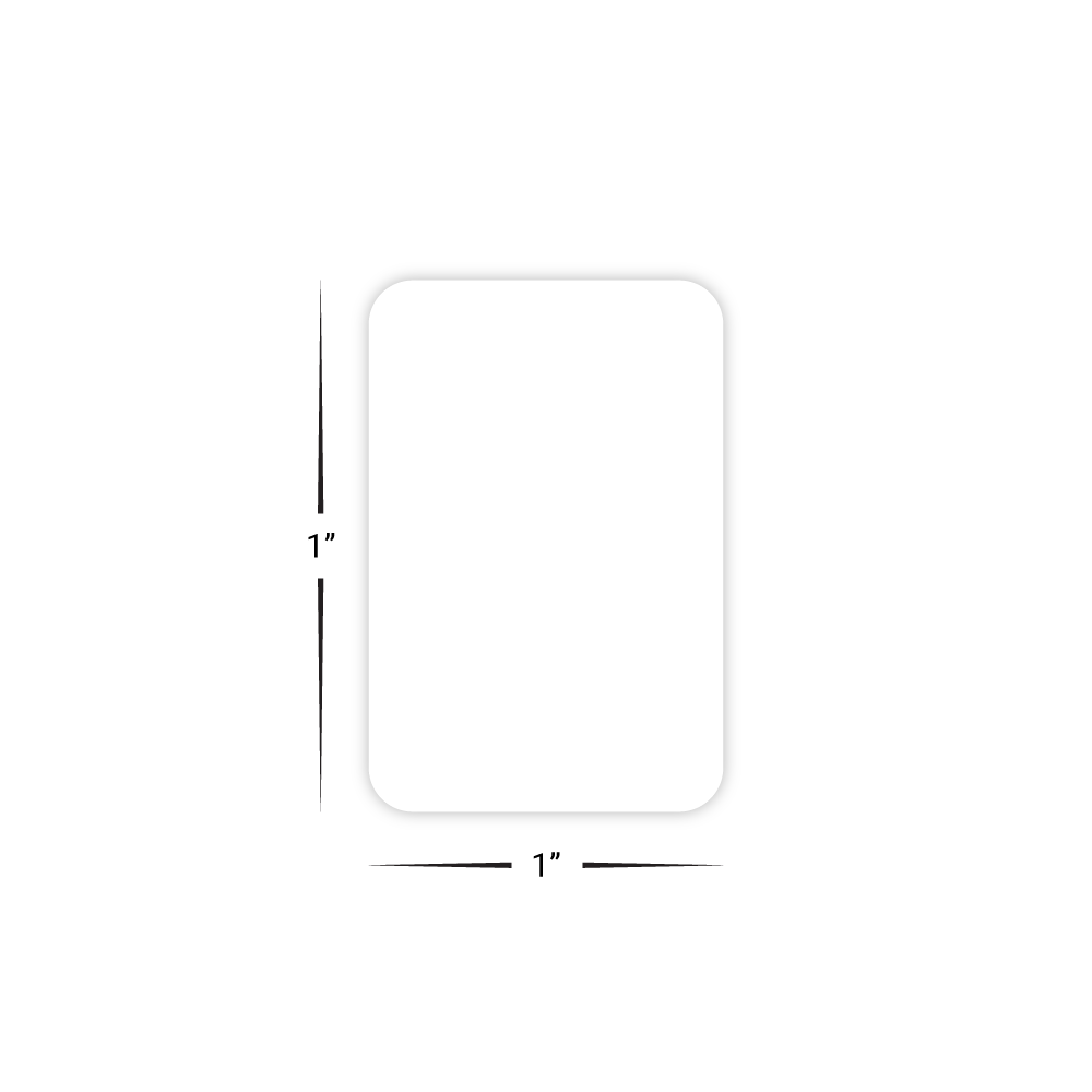 Custom Plastic 1.5" x 1" Mini Business Cards